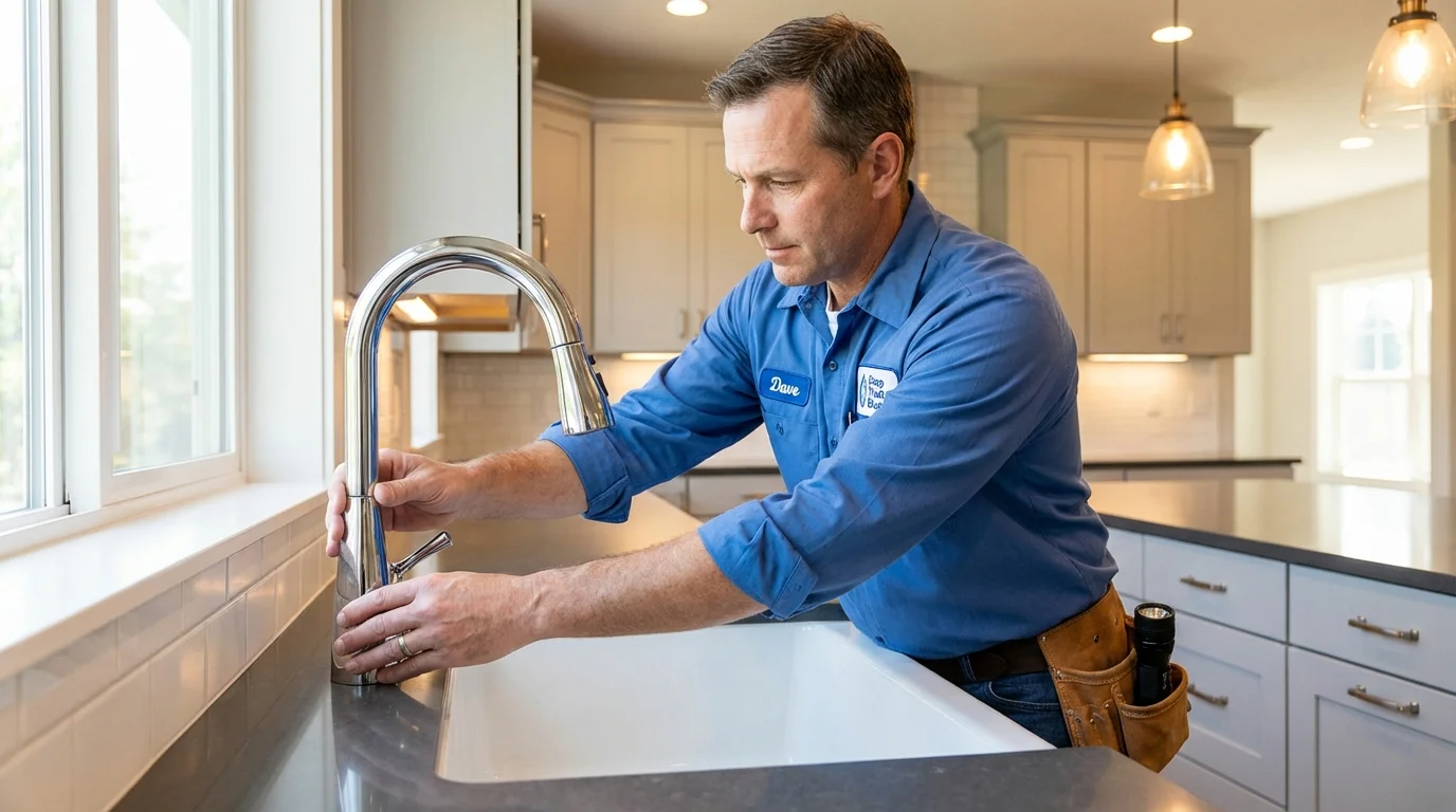 Kitchen faucet installation by Johns Plumbing LLC in Green Cove Springs